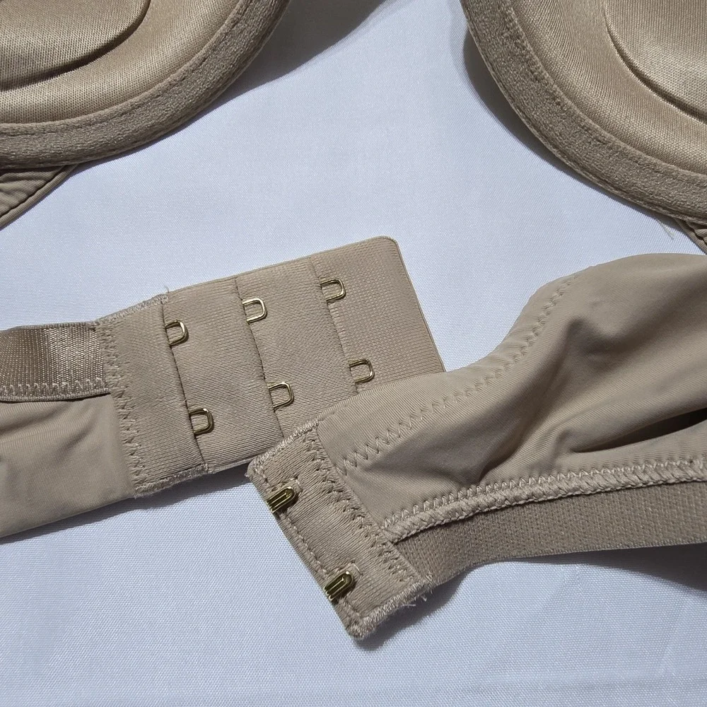 ThirdLove‎ 24/7 Classic Uplift Plunge Bra Women 38E Taupe Mesh Underwire